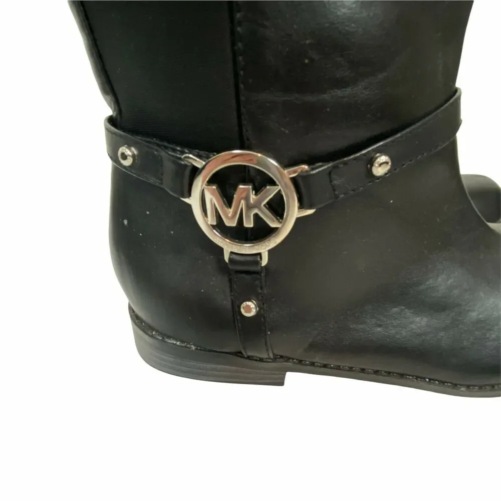 Michael Kors Riding Boots Women's Emma Kaya Black Round Toe Knee High size 6